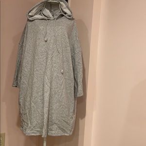 Grey hoodie dress